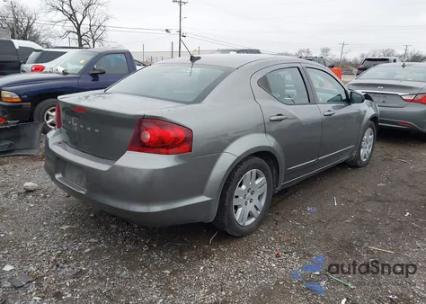 2013 Dodge Avenger Se from USA, damaged, VIN 1C3CDZAB8DN562781